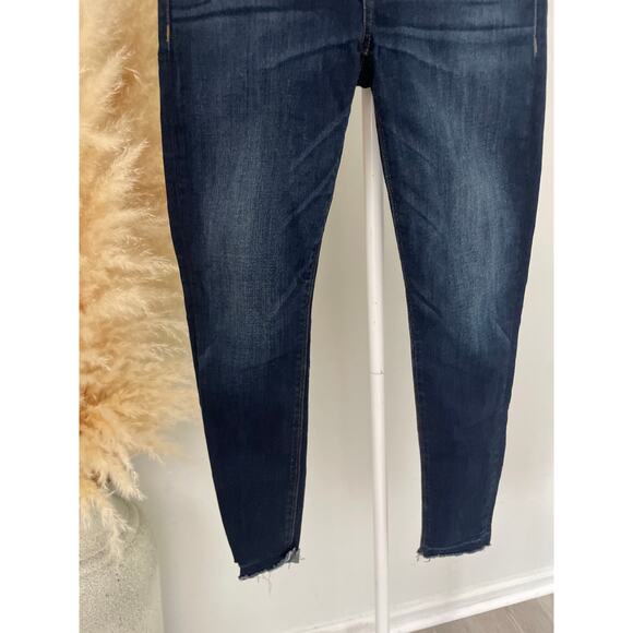 Hudson Krista Super Skinny Jeans Size 25 Raw Hem Casual Dark Wash Denim - Picture 5 of 10